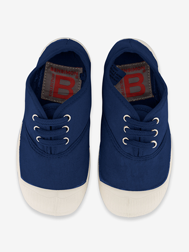 los niños cordones de tenis indigo