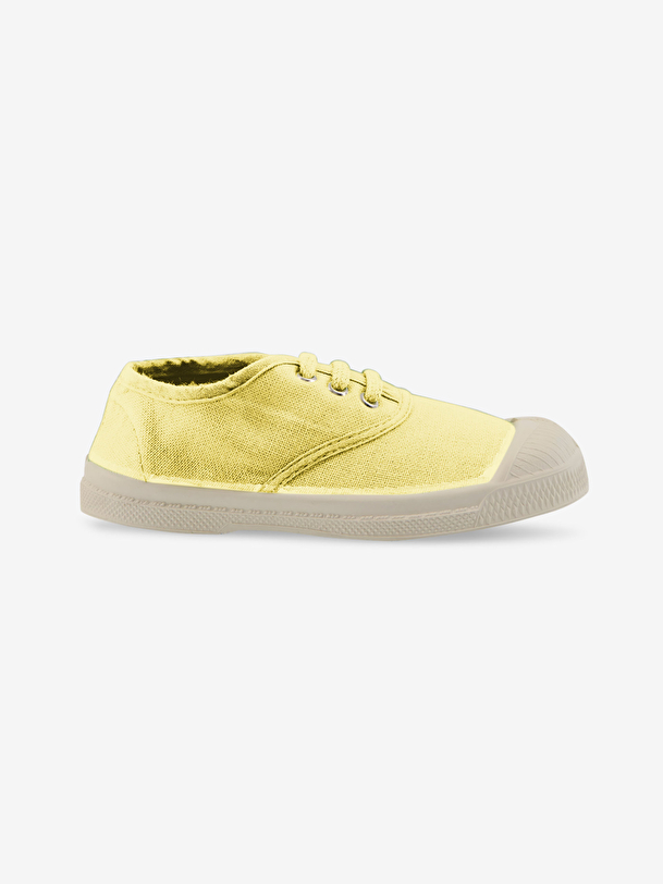 los niños cordones de tenis de limón