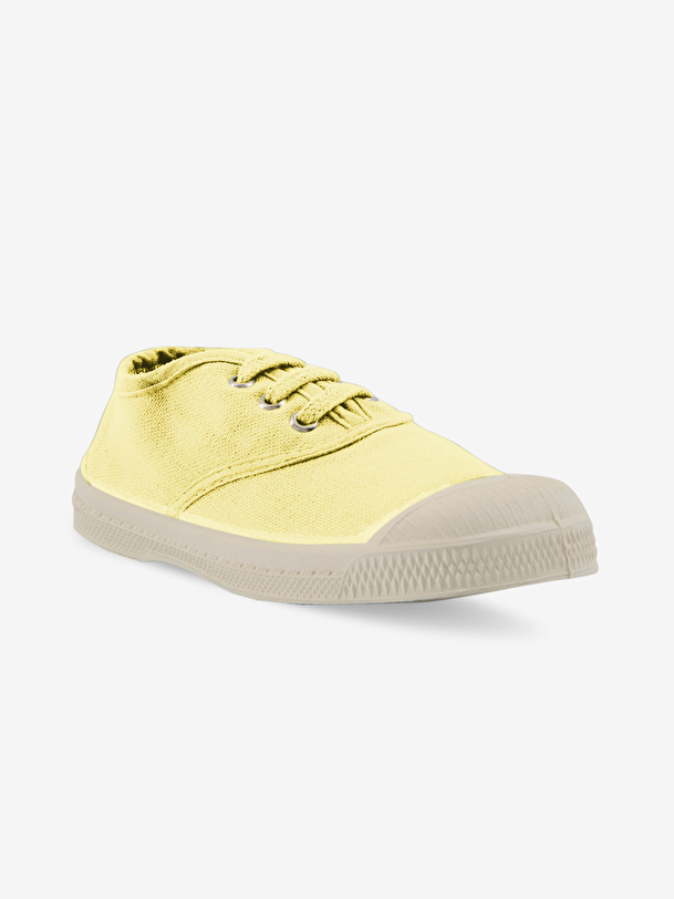 los niños cordones de tenis de limón