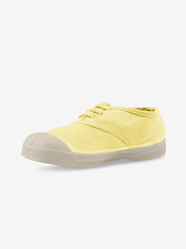 los niños cordones de tenis de limón