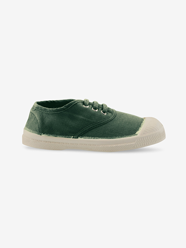 los niños cordones de tenis matcha
