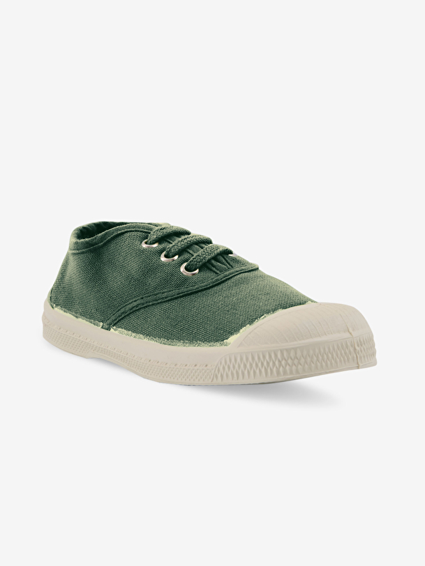 los niños cordones de tenis matcha