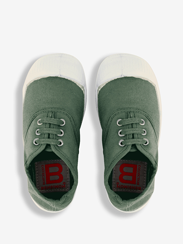 los niños cordones de tenis matcha