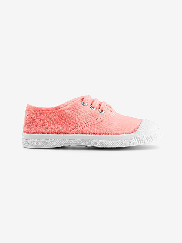 kid cordones de los tenis rosa suave