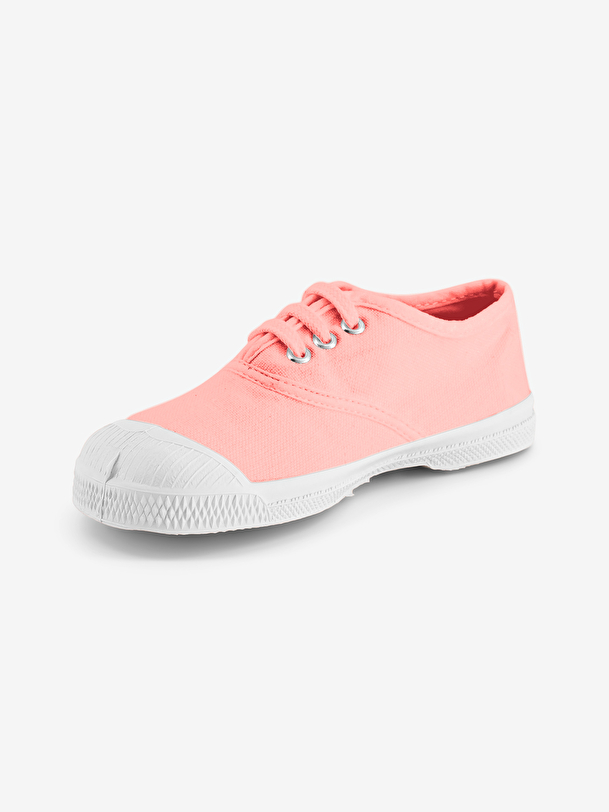 kid cordones de los tenis rosa suave