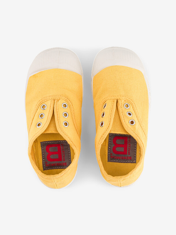 los niños elly tenis de botón de oro