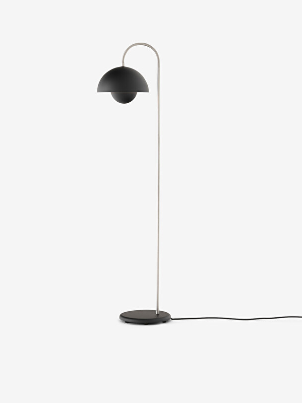 vp12 negro mate lámpara de piso negro