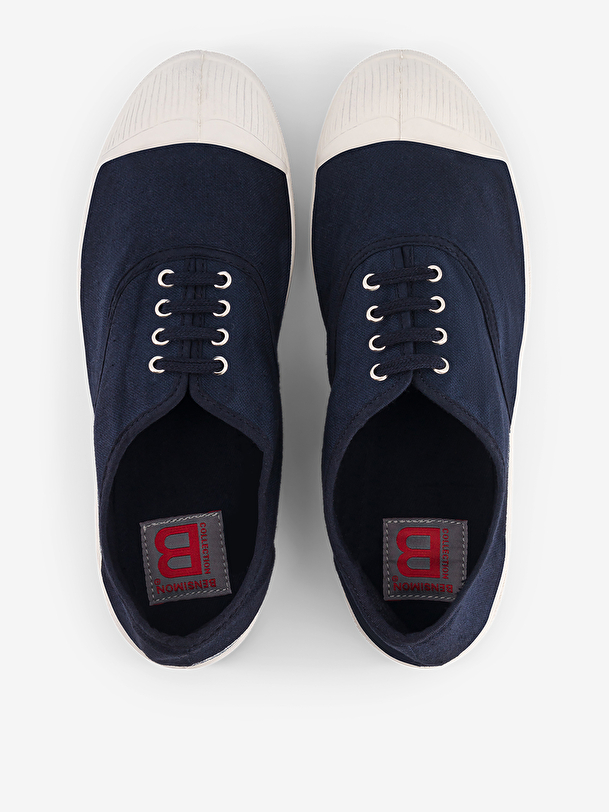 el tenis de los hombres cordones marino