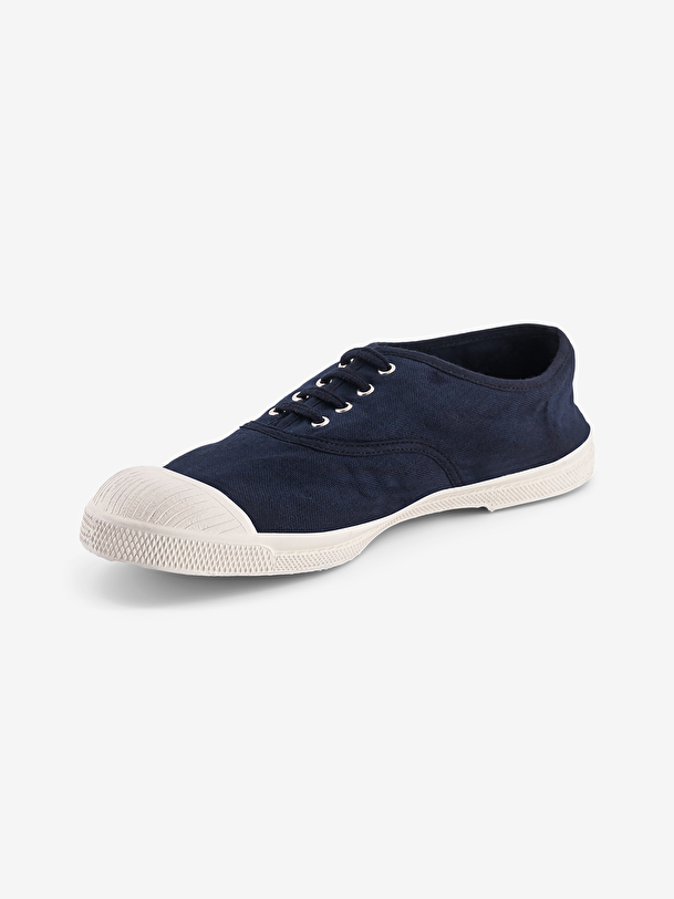 el tenis de los hombres cordones marino