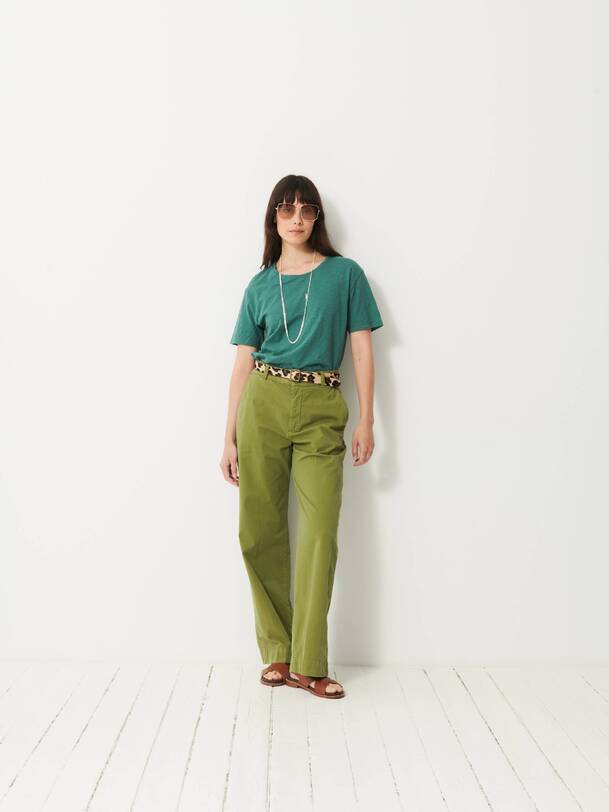 damas pantalones de oliva