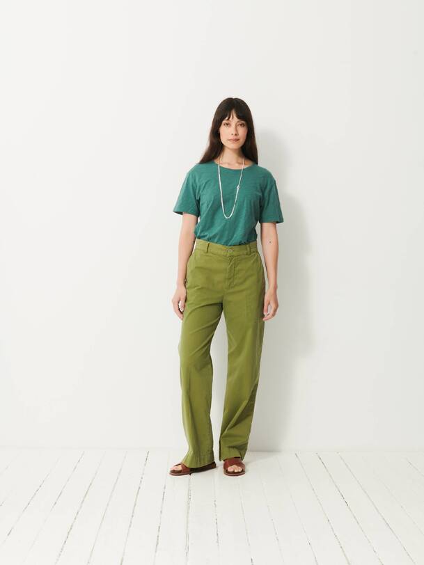 damas pantalones de oliva