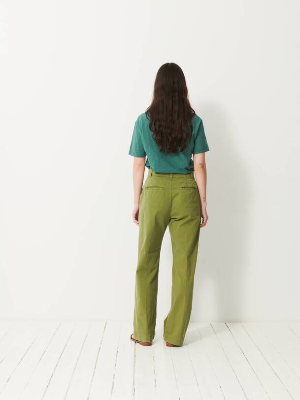 damas pantalones de oliva