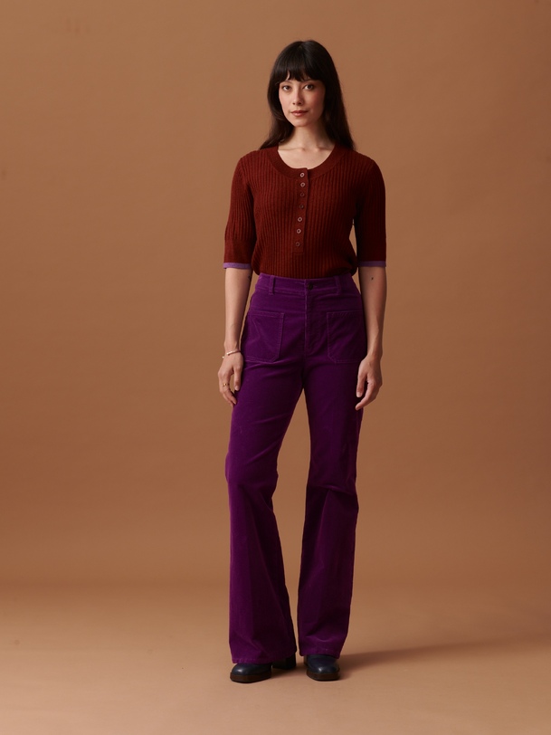 olivio pantalones de ciruela
