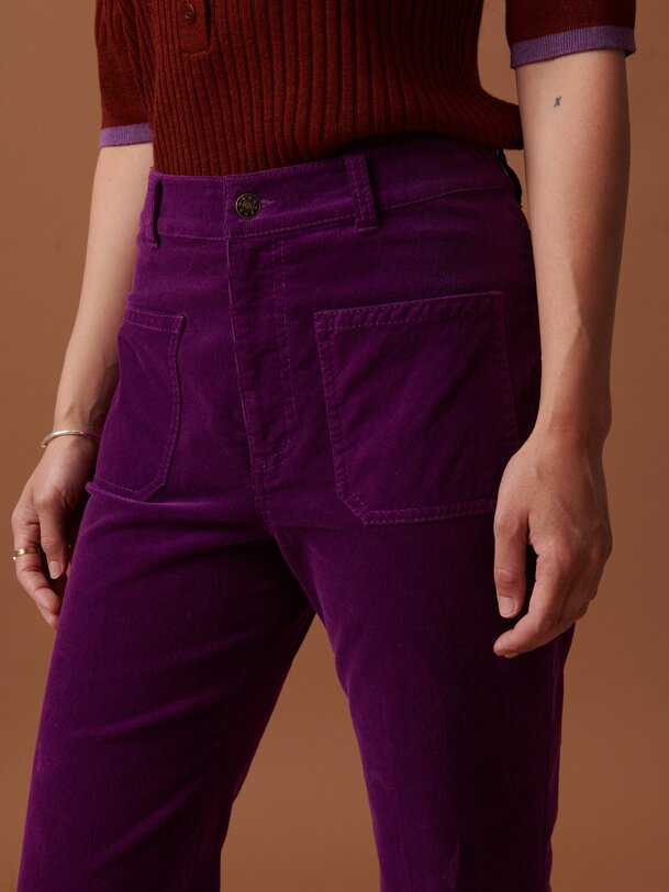 olivio pantalones de ciruela