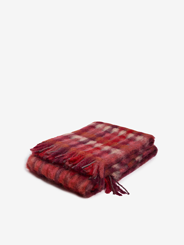mia roja y ciruela manta base 130x200 multicolor
