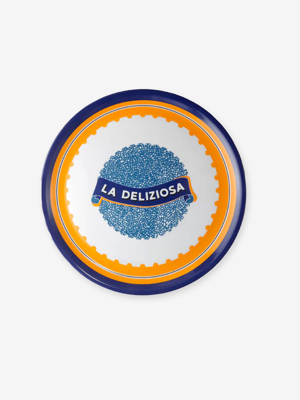 pizza de la placa de la deliziosa - bitossi naranja