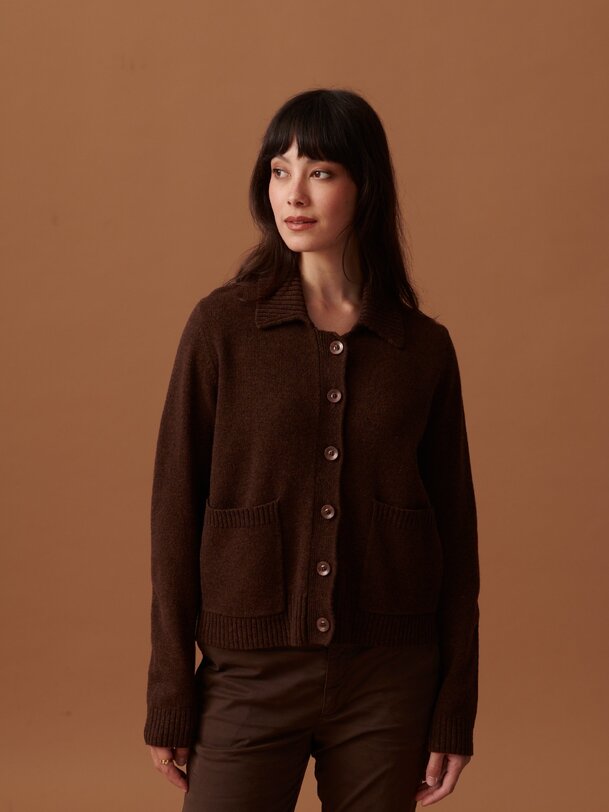 oria cardigan de cacao