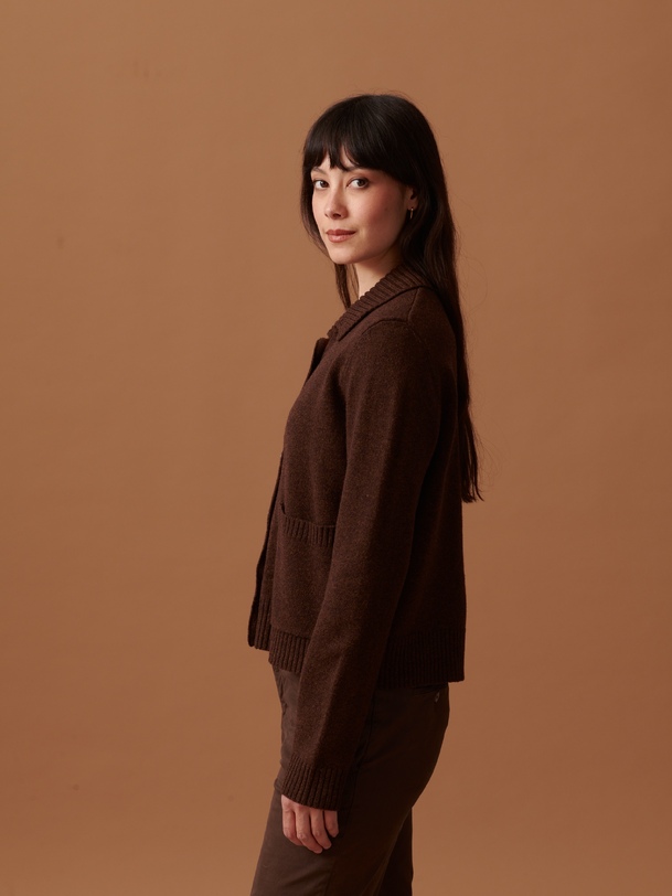 oria cardigan de cacao