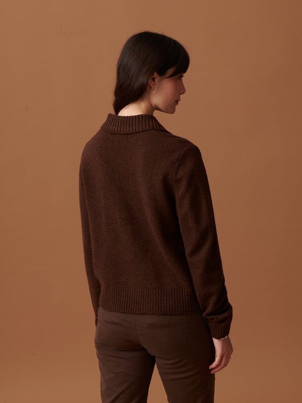 oria cardigan de cacao