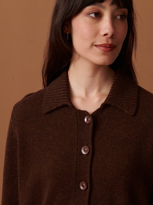 oria cardigan de cacao
