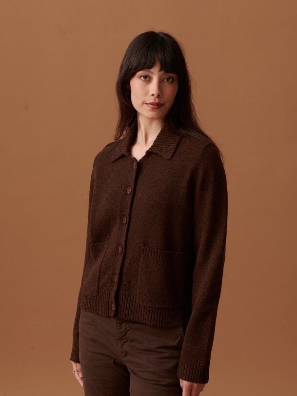 oria cardigan de cacao