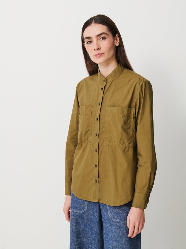oleya camisa verde oliva oscuro