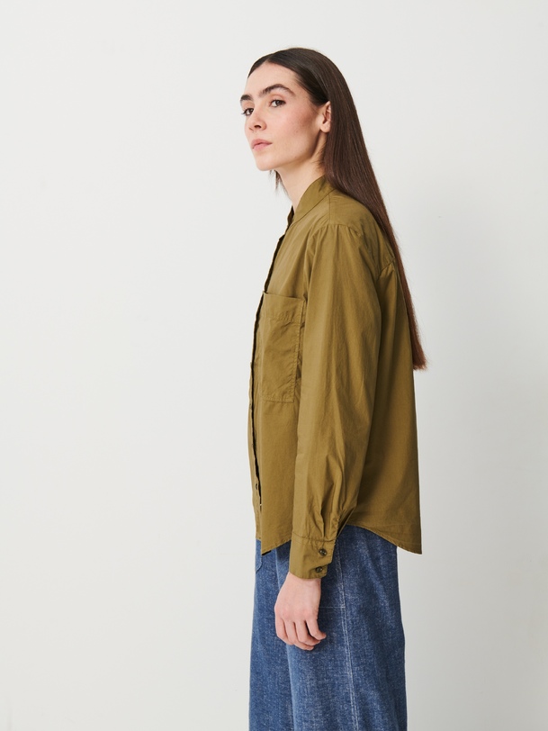oleya camisa verde oliva oscuro