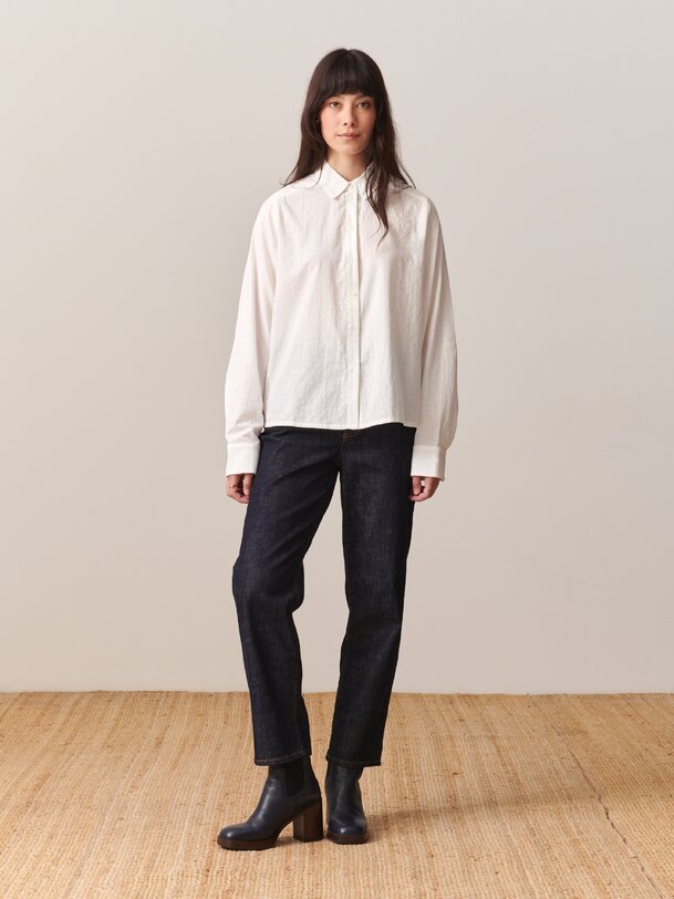 noemie ml camisa de color crudo
