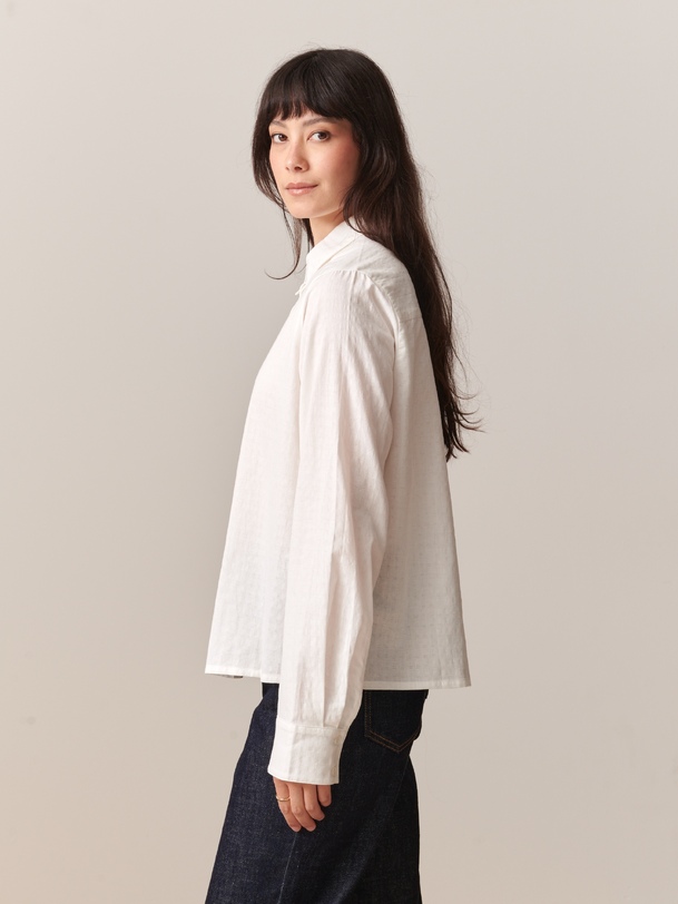 noemie ml camisa de color crudo
