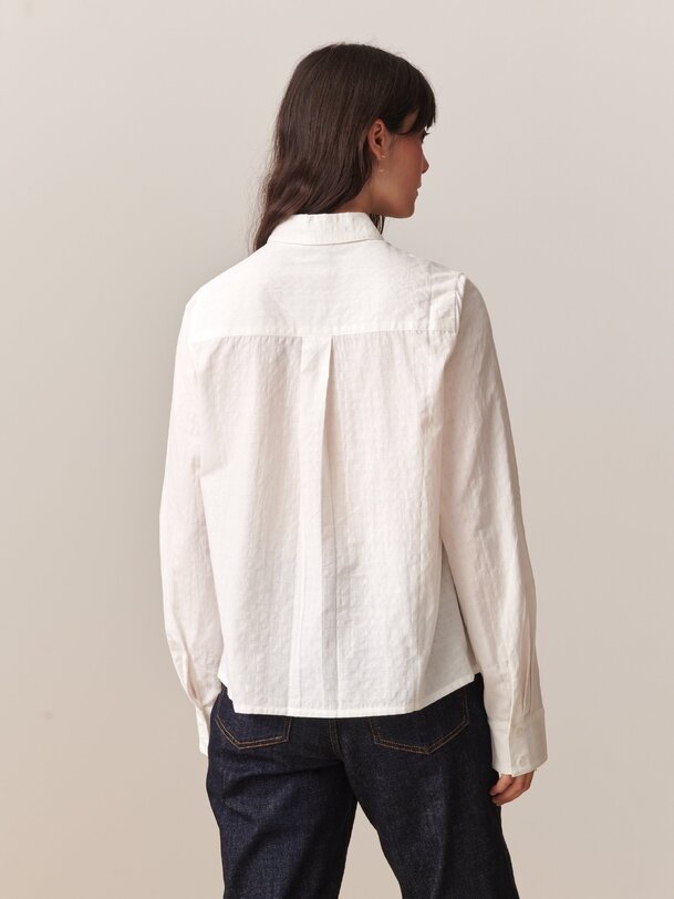 noemie ml camisa de color crudo