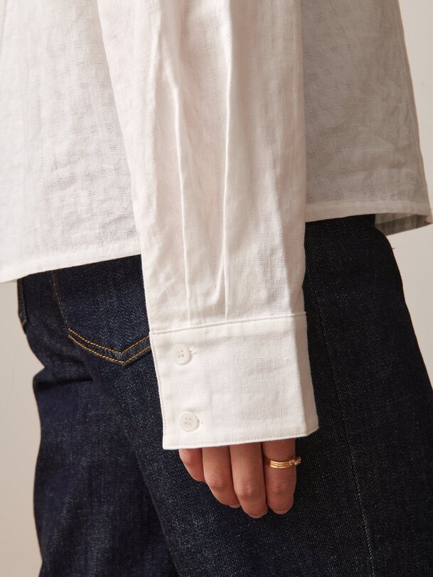 noemie ml camisa de color crudo