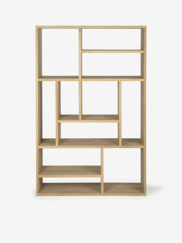 etagere m pequeño 90x30x139 de luz de roble