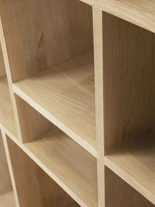 etagere m pequeño 90x30x139 de luz de roble