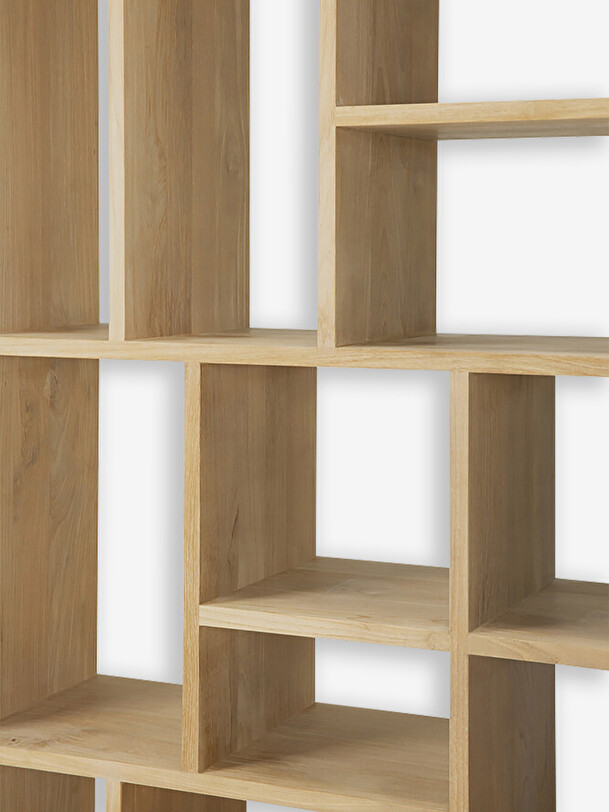 etagere m pequeño 90x30x139 de luz de roble