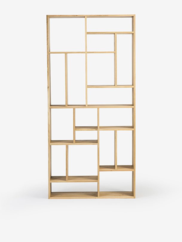 etagere m 104x30x219 de luz de roble
