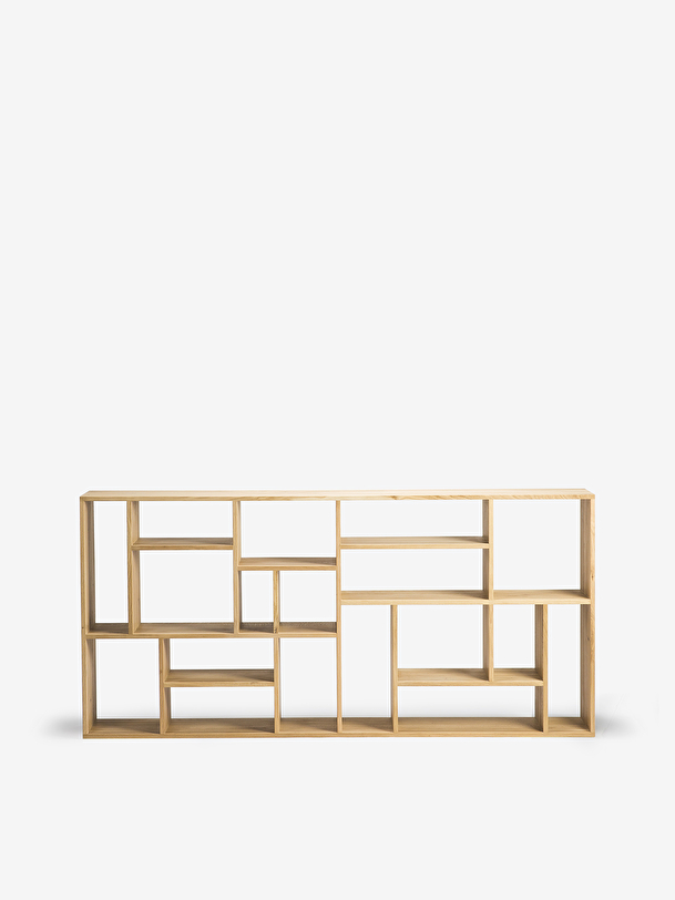 etagere m 104x30x219 de luz de roble