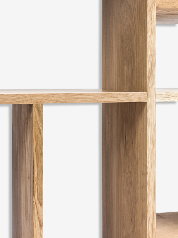 etagere m 104x30x219 de luz de roble