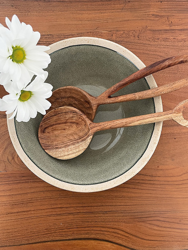 cubierto una ensalada marteles en bois - opjet natural