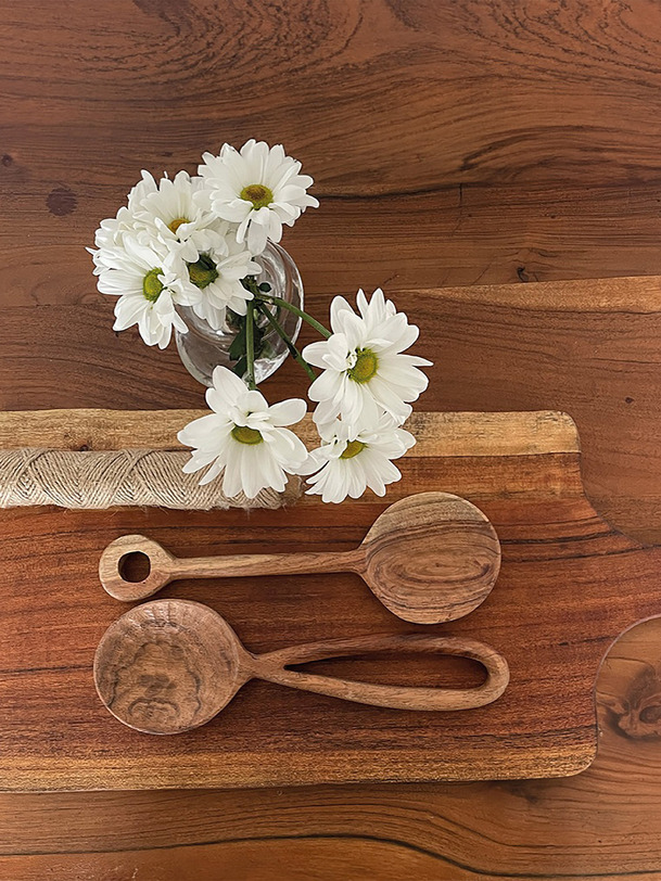 cubierto una ensalada marteles en bois - opjet natural