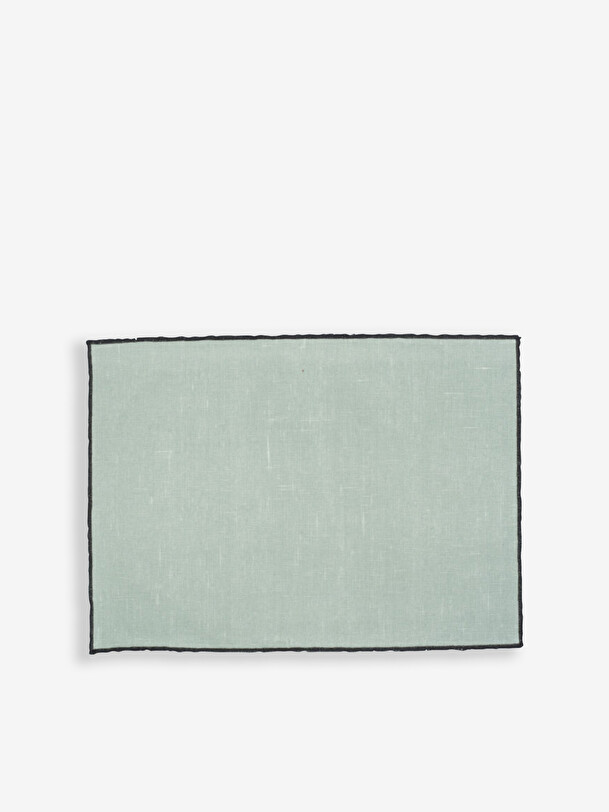 conjunto de celadon recubierto de ropa de mesa de 35x48 celadon
