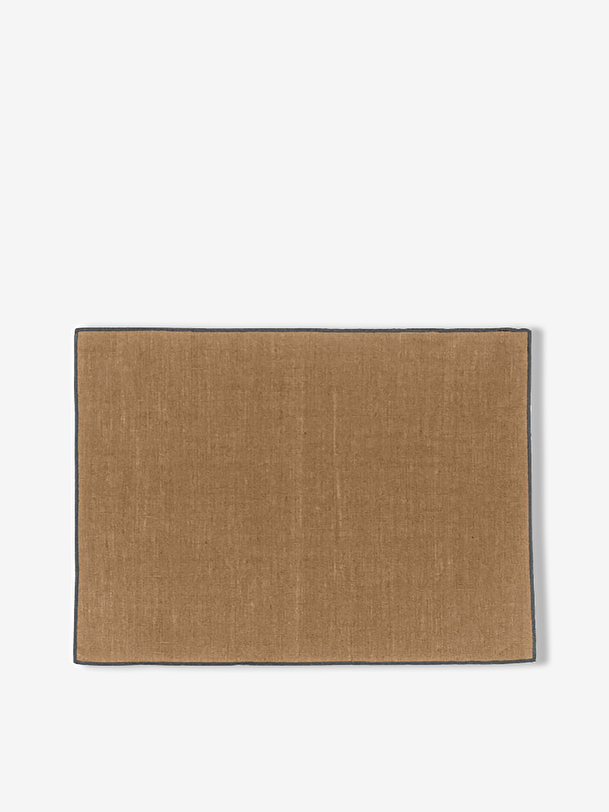 el tabaco revestido de lino lugar mat 35x45 tabaco