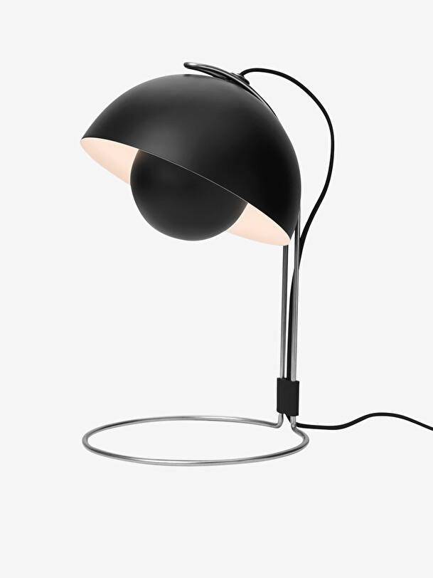 lámpara de mesa maceta negro mat vp4 negro