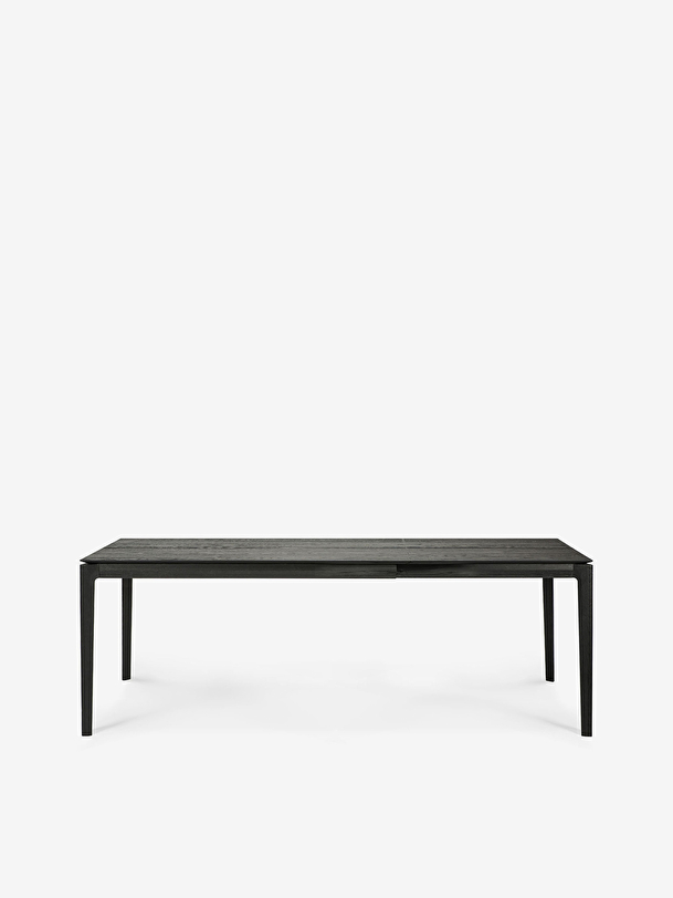 la extensión de roble bok mesa negra - l140220 cm negro
