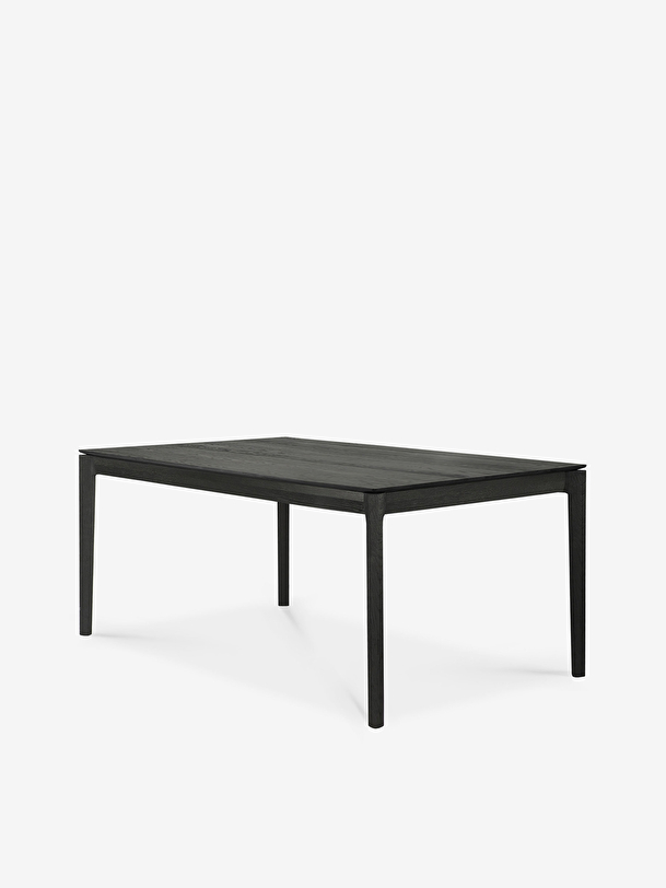 la extensión de roble bok mesa negra - l140220 cm negro
