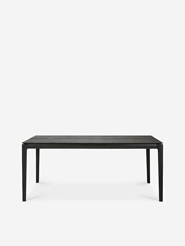 la extensión de roble bok mesa negra - l180280 cm negro