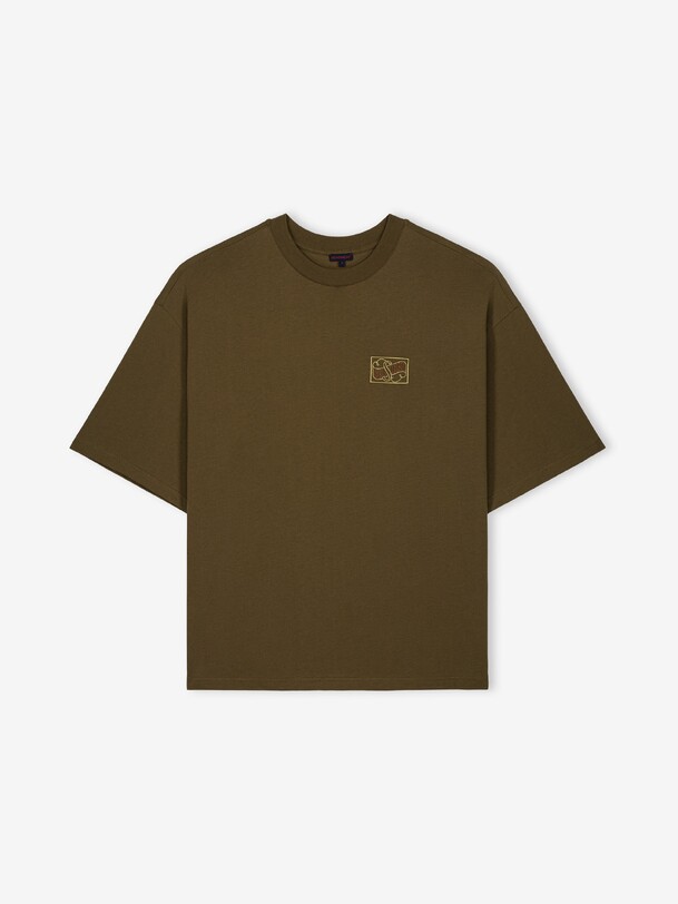 oderic t-shirt verde oliva oscuro