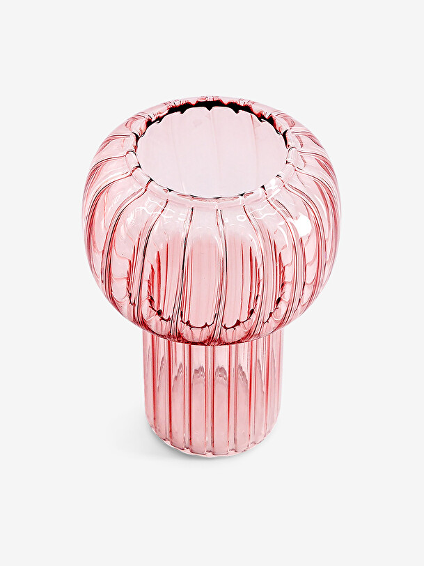 florero de giro s rosa d9.5 h13 rosa