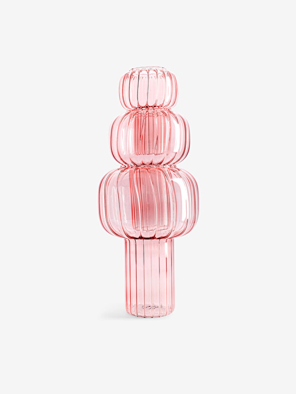 florero de giro s rosa d9.5 h13 rosa