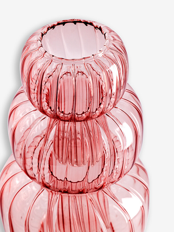 florero de giro s rosa d9.5 h13 rosa