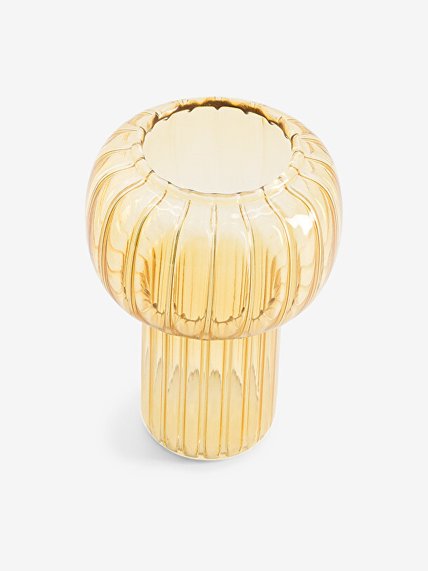 florero de giro s amarillo d9.5 h13 amarillo